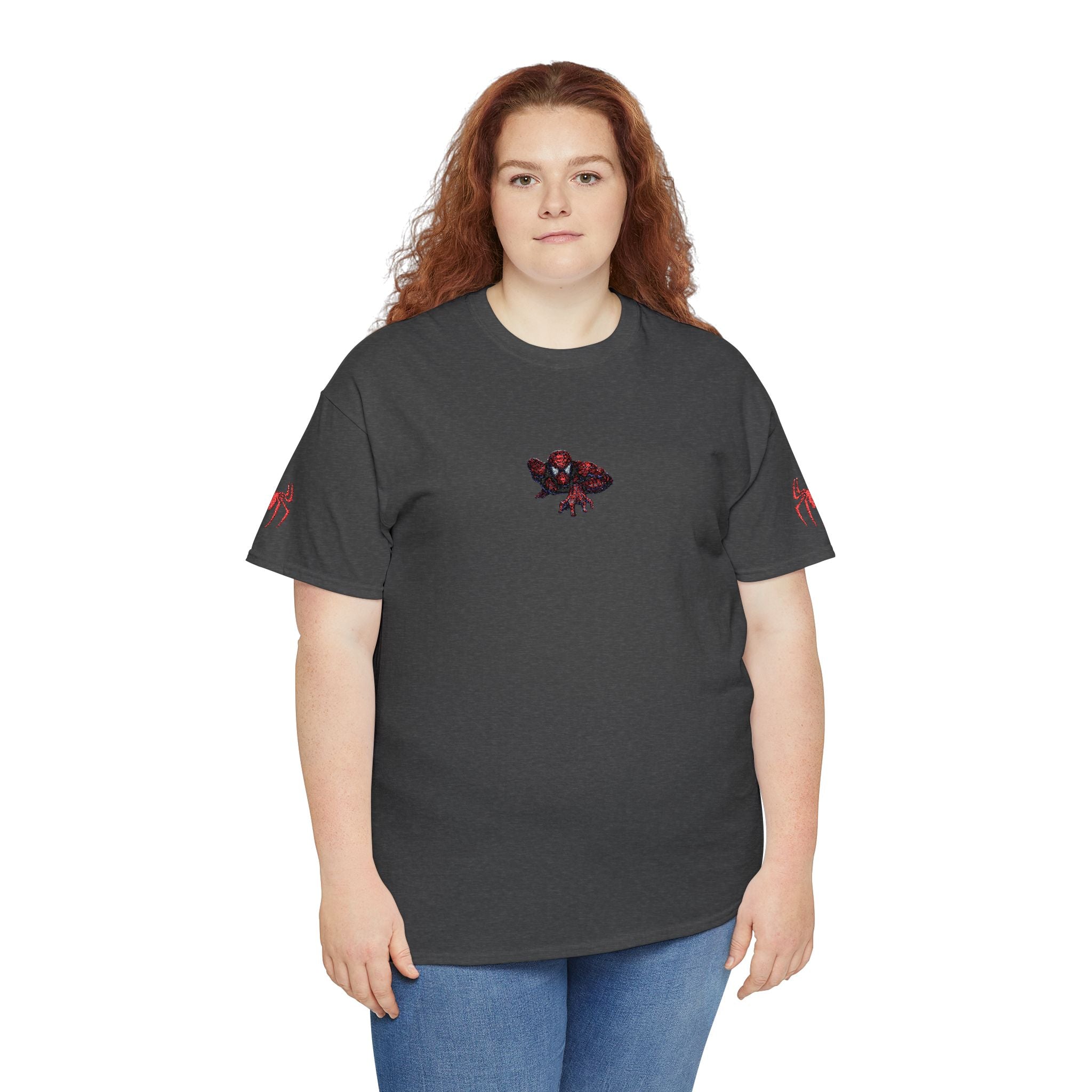 Embroidered Heavyweight Cotton Vintage 2002 Style Spider Tee