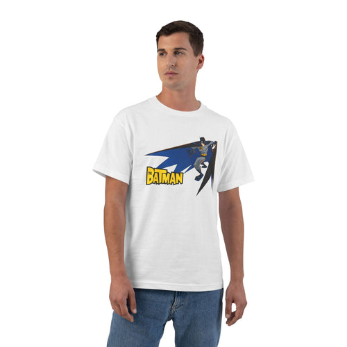 Batman logo with silhouette T-Shirt | comic hero tee - The Batman Animated