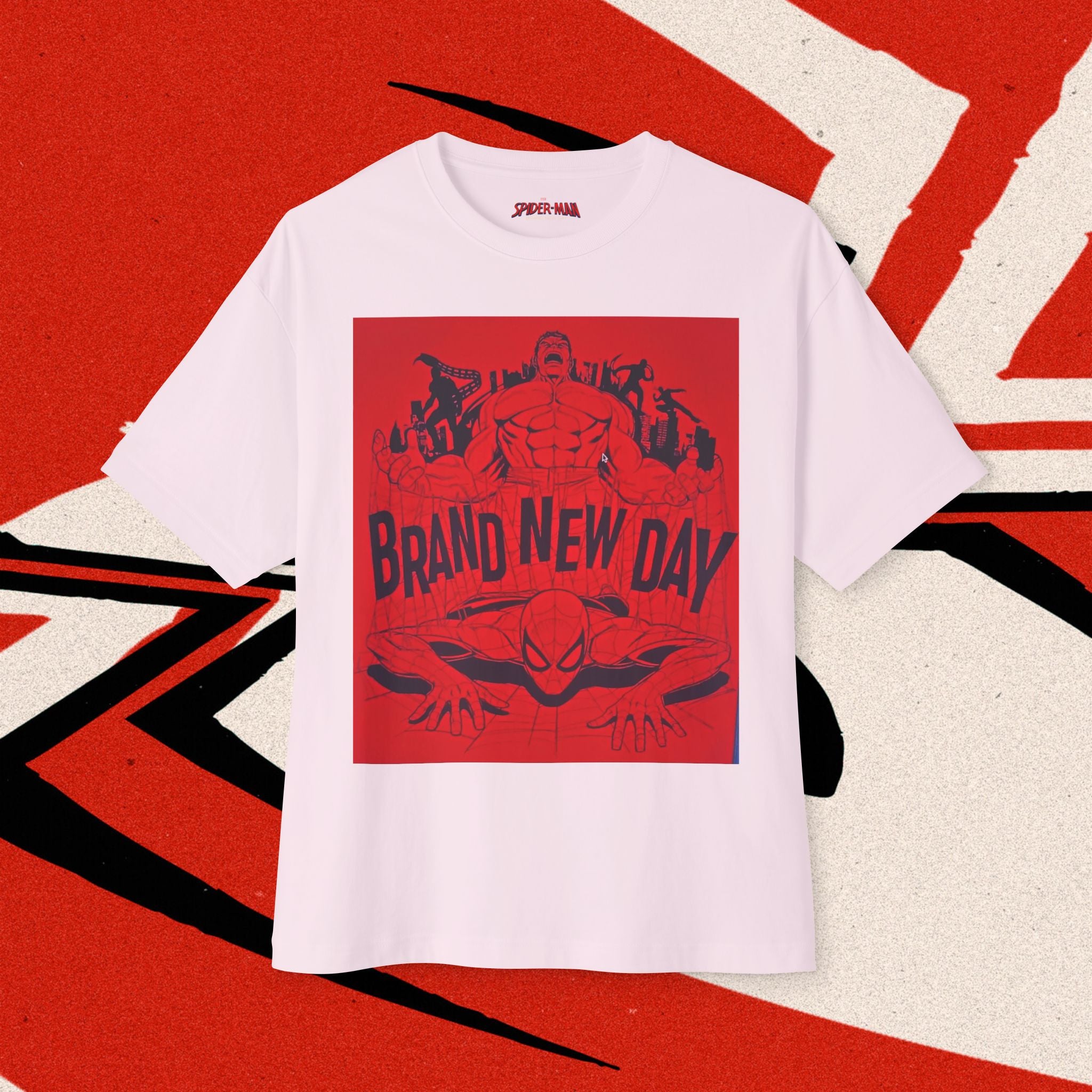 Brand New Day Spider-Man T-Shirt | Comic Graphic Tee - Hulk & Spider-man