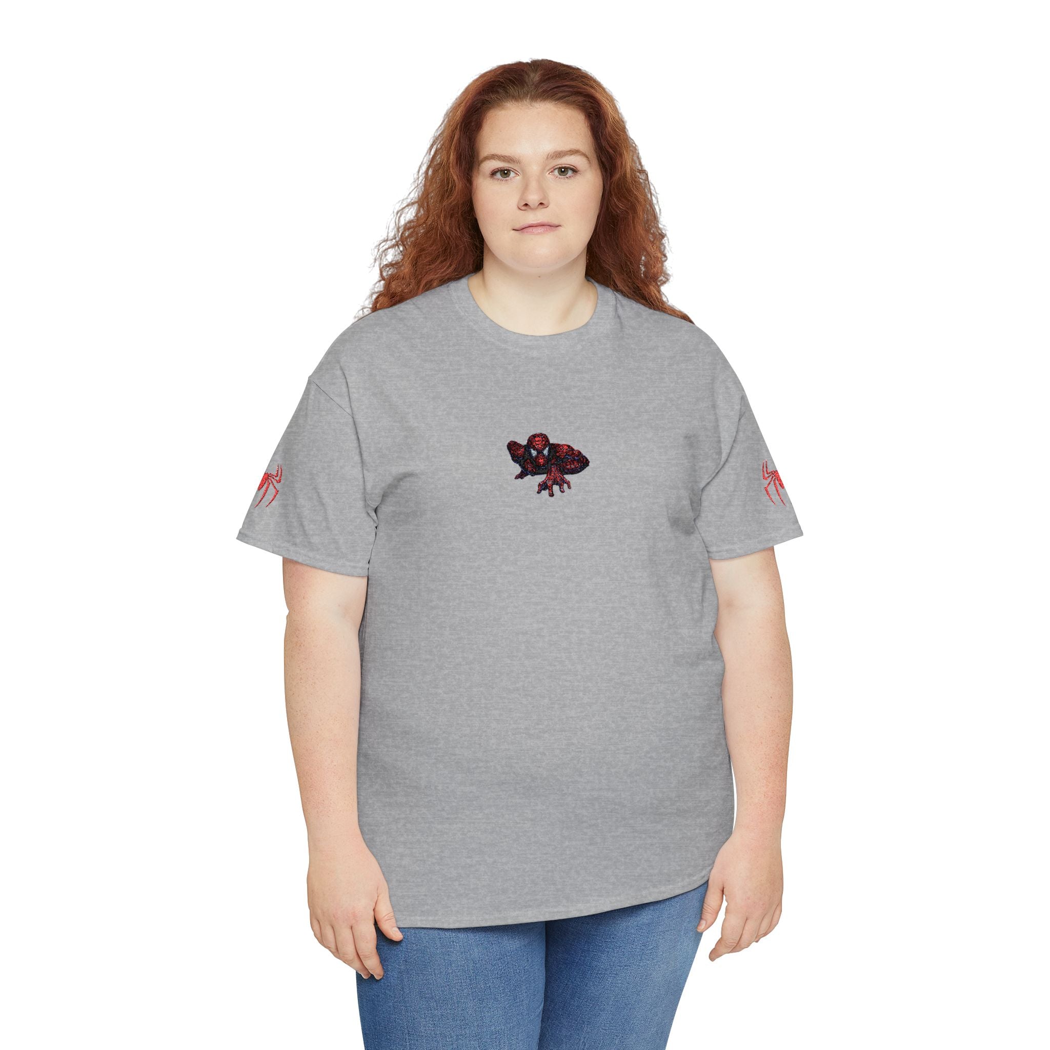 Embroidered Heavyweight Cotton Vintage 2002 Style Spider Tee