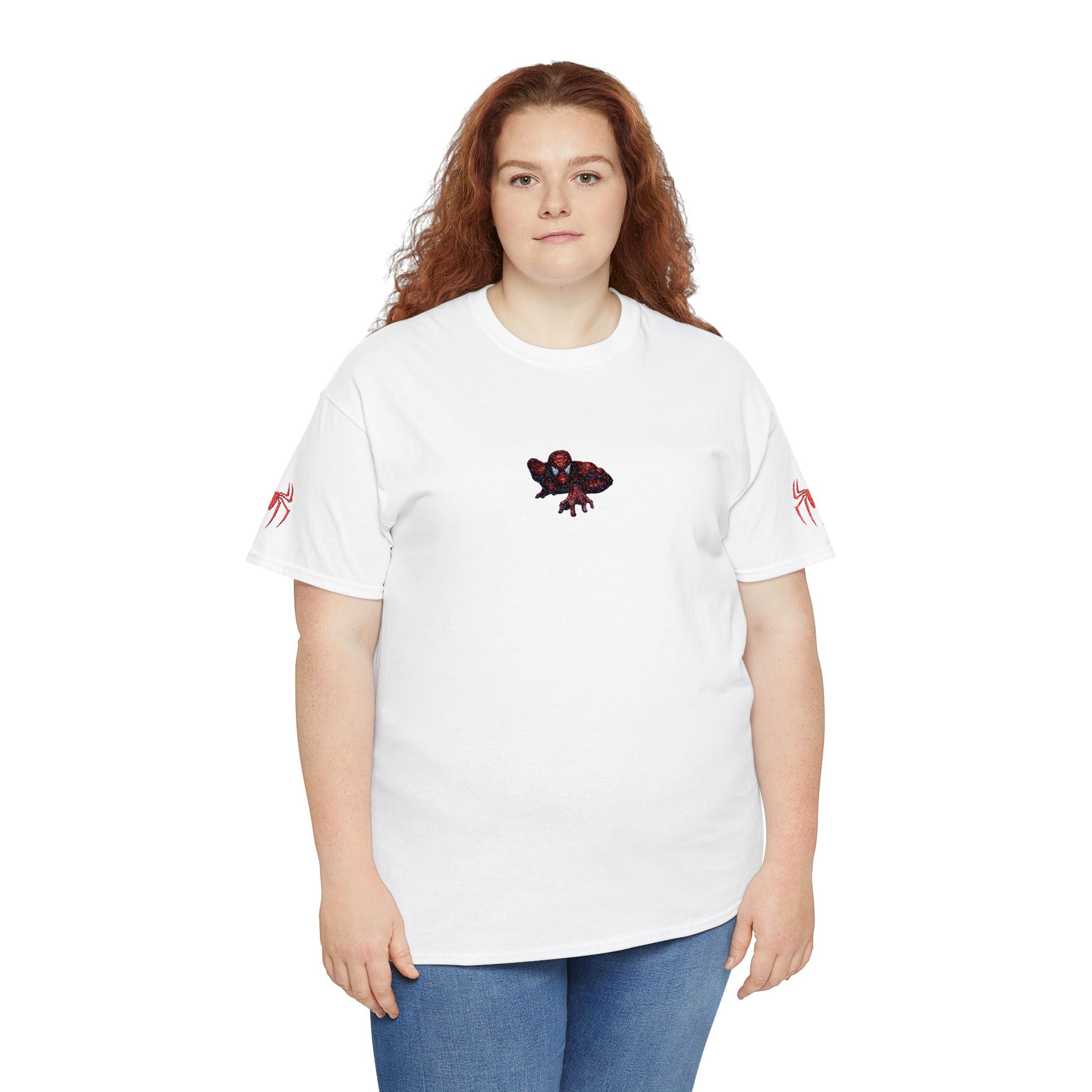 Embroidered Heavyweight Cotton Vintage 2002 Style Spider Tee