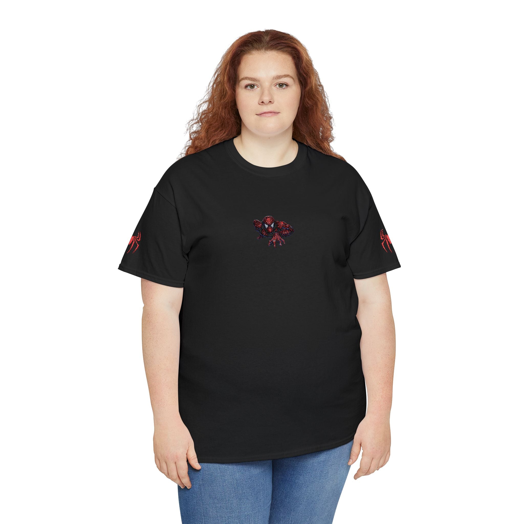 Embroidered Heavyweight Cotton Vintage 2002 Style Spider Tee