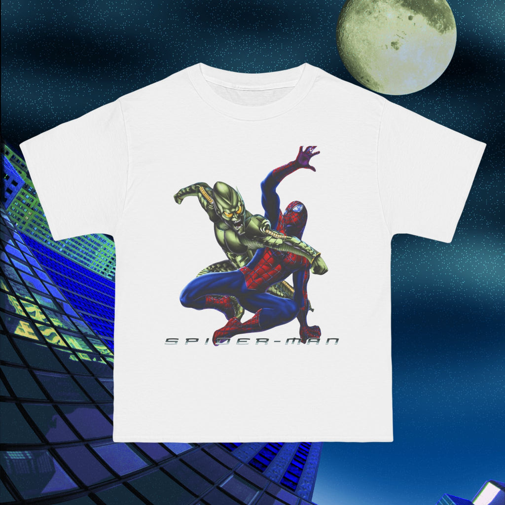 Heavyweight Cotton 2002 Style Spider vs Goblin tee - Raimi, Tobey Maguire