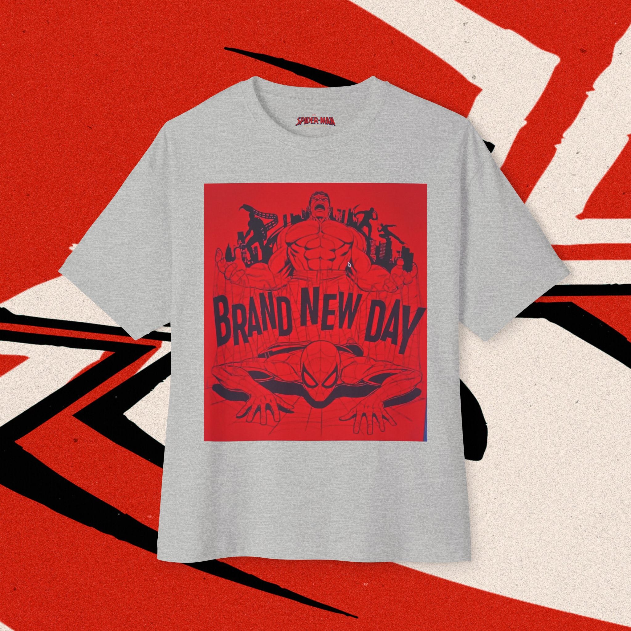 Brand New Day Spider-Man T-Shirt | Comic Graphic Tee - Hulk & Spider-man