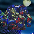 Spider-Man and Green Goblin Action Scene Long Sleeve Shirt | All-Over Print - 2002, Raimi, Tobey Maguire